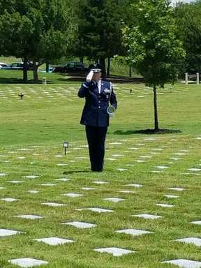 US Air Force Honor Guard at DFW National Cemetery